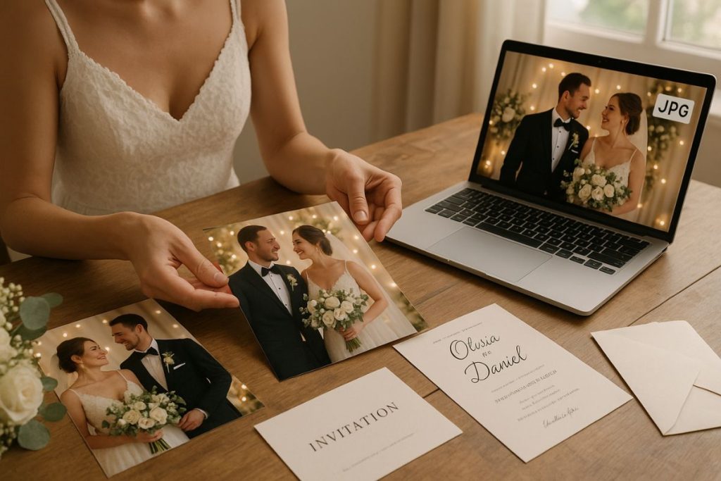 How to Convert Wedding Photos to JPG for Invitations