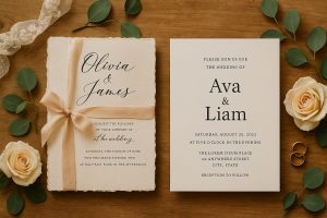 Custom vs Template Wedding Invitations